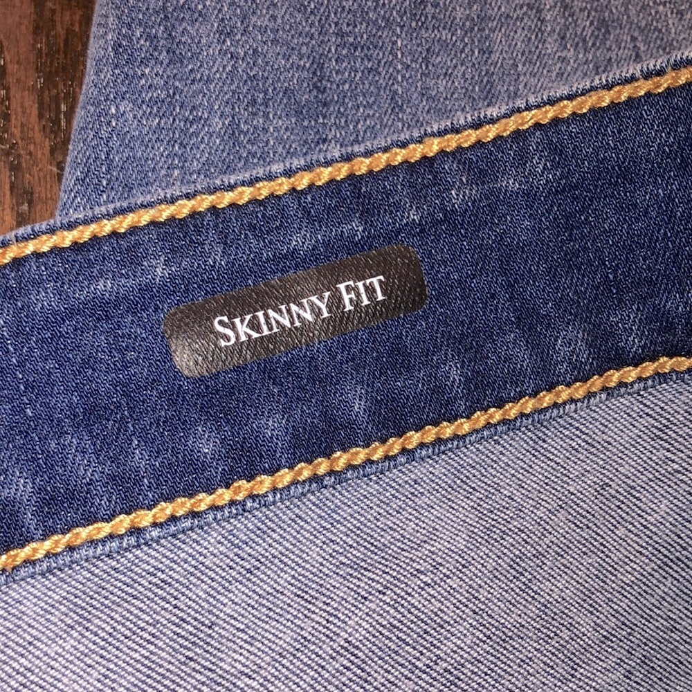 Judy Blue exposed button fly skinny jeans distressed size 14W - Picture 3 of 8